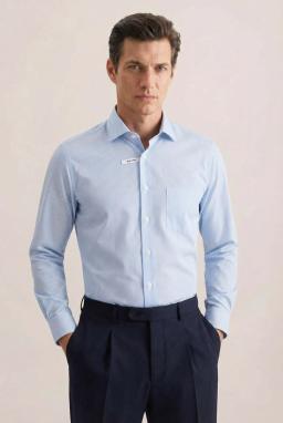 Фото рубашки Прямой силуэт Рубашка SEIDENSTICKER, цвет голубой