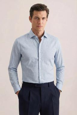 Фото рубашки Shaped Fit Рубашка SEIDENSTICKER, цвет голубой