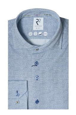 Фото рубашки Приталенный силуэт Рубашка R2, цвет синий