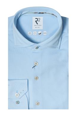 Фото рубашки Приталенный силуэт Рубашка R2, цвет голубой